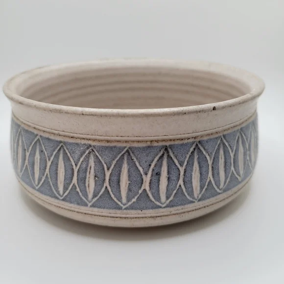 Zion Studio Pottery Vintage 1982 Bowl Blue - Picture 3 of 8